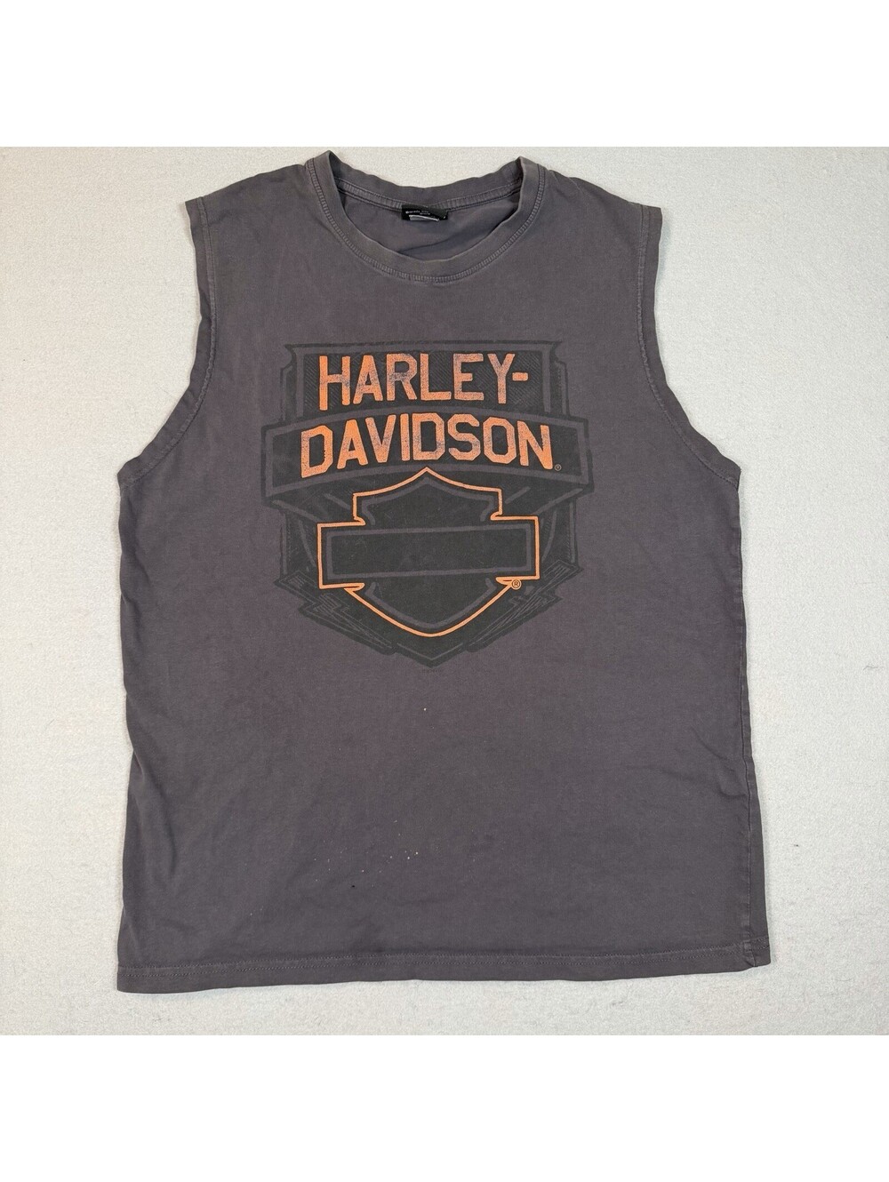 Harley Davidson Muscle Tank Top Men’s L Savannah Georgia Gray